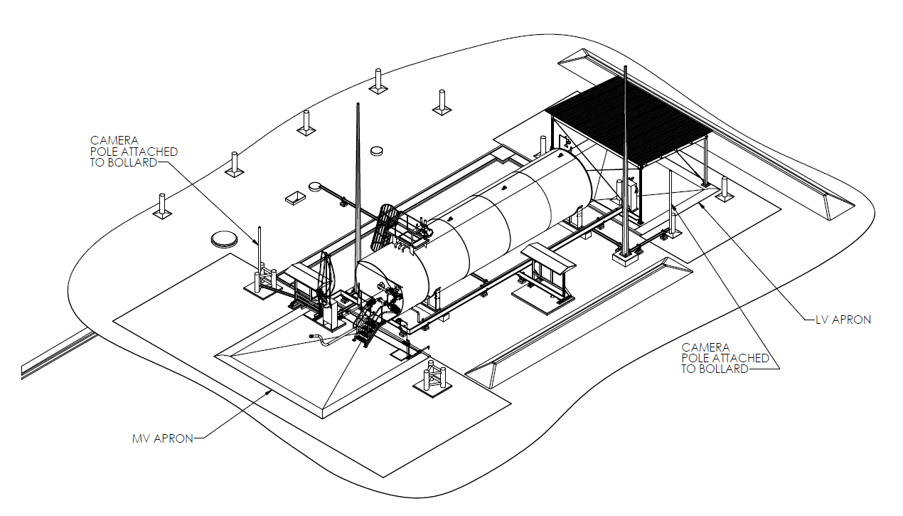 Detailed mechanical and site design drawing